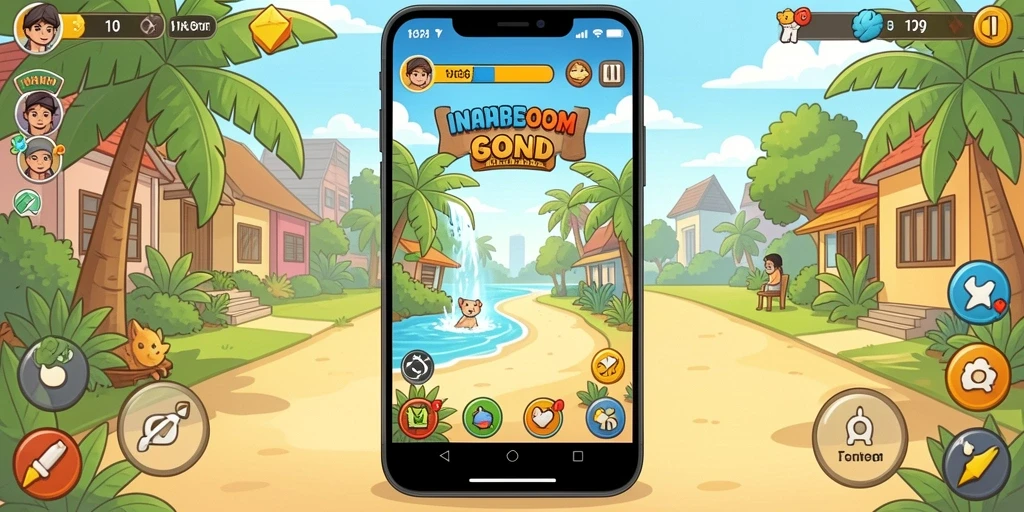 Screenshot menampilkan desain grafis yang menarik.