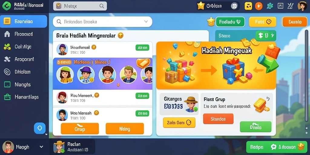 Tampilan awal yang menarik dan penuh warna.