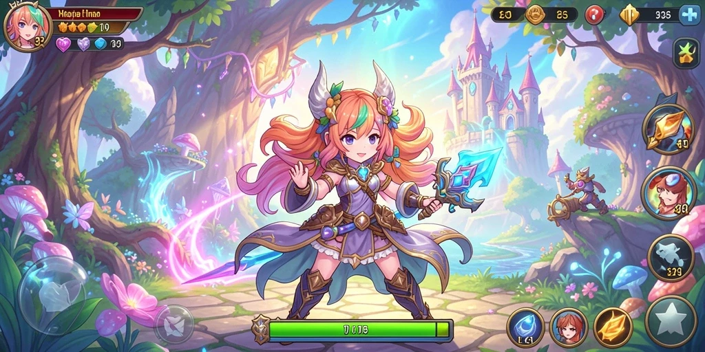 Tampilan utama game HARUM4D yang menarik perhatian.