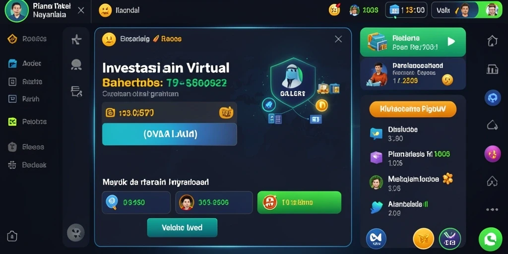 Screenshot menunjukkan antarmuka permainan yang menarik.